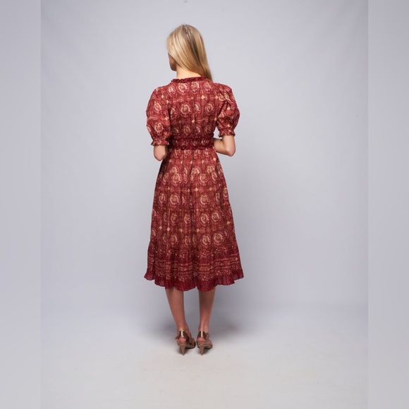 Ulla Johnson Elli Dress Amaranthus Size 8 – Floor Sample, Paper Tag Only - Picture 5 of 13